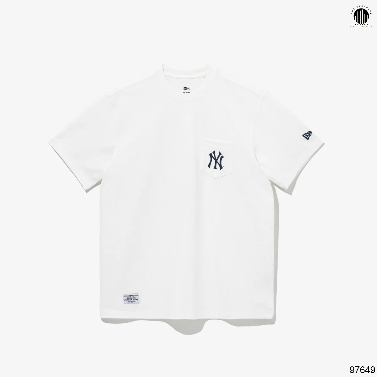 Áo nỉ MLB Check Front Logo Overfit Sweatshirt New York Yankees 31MTE204150L